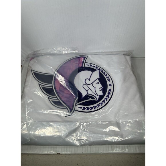 Size 2XL Fanatics Ottawa Senators Hockey Fights Cancer Jersey 2024 NHL NEW - Picture 3 of 3